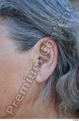 Ear Woman White Casual Average Street photo references